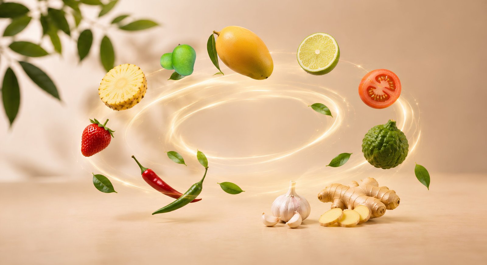 Nutritious food and fresh ingredients