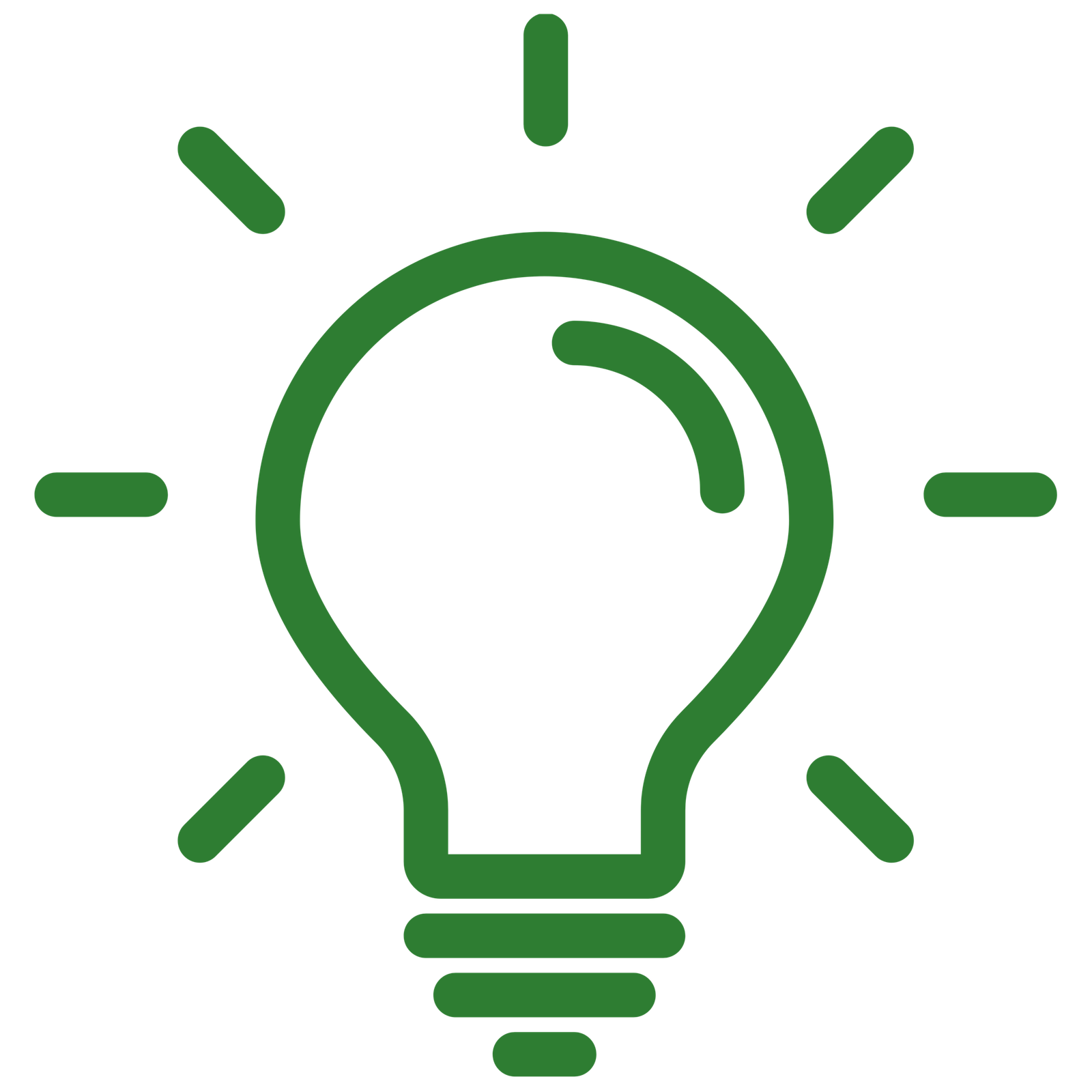 Vision light bulb icon